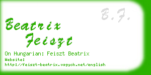 beatrix feiszt business card